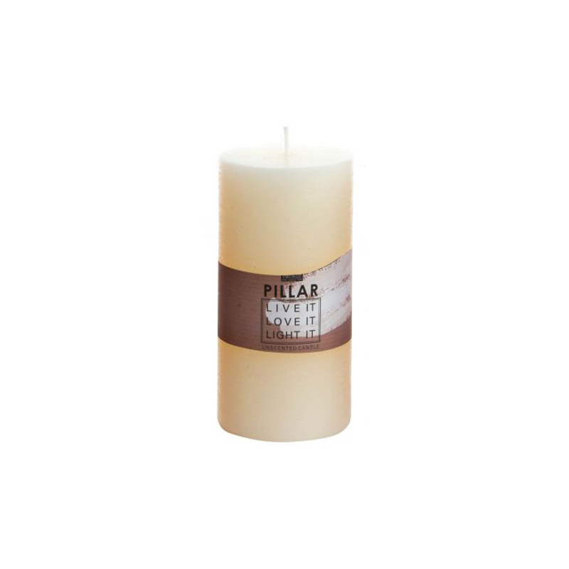 Candle Wax Rustic Cream 14cm Contemp Interiors Malta