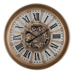 COMING SOON - Golden Iron Wall Clock  Vintage Movement 