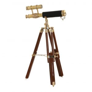 Double Brass & Mango Wood Telescope