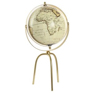COMING SOON - Golden PVC & Iron Globe on Tripod Stand 