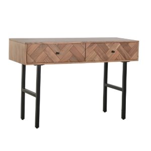 COMING SOON- Acacia & Metal Console Table Brown