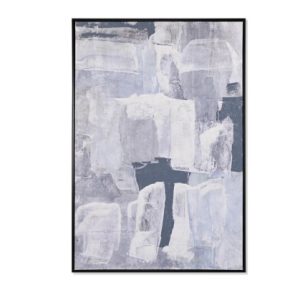 COMING SOON- Abstract Framed Canvas Wall Art Blue & Grey