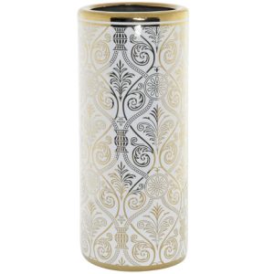 COMING SOON-Umbrella Stand Porcelain White & Gold
