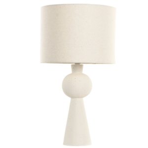 COMING SOON-Table Lamp Stoneware Wrinkled Ball Base